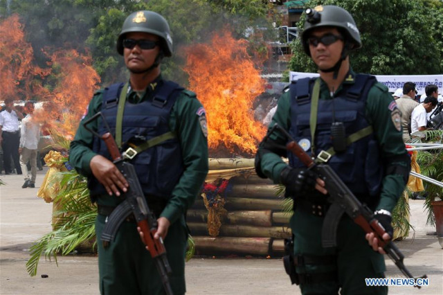 Cambodia sees rise in drug arrests in 1st four months