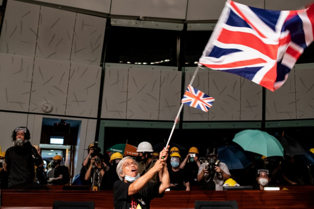 China and Britain wage war of words over Hong Kong