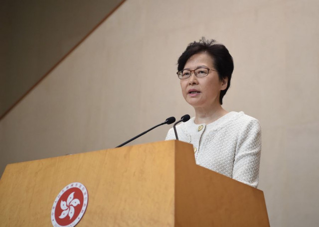 Carrie Lam hits back at foreign interference in HK affairs, calls for end of infrastructure vandalism