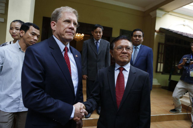 US ambassador urges greater liberty for Kem Sokha