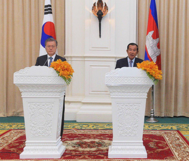 Cambodia in free-trade talks with South Korea and China 