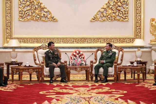 Cambodia’s Military Chief Makes a Historic Visit to Myanmar 