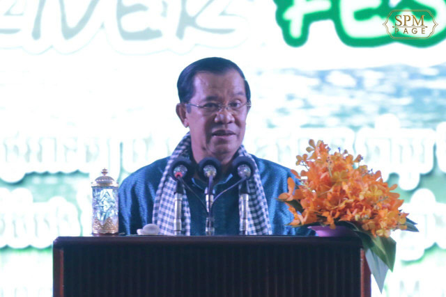 Cambodian PM congratulates China on progress in containing COVID-19 spread