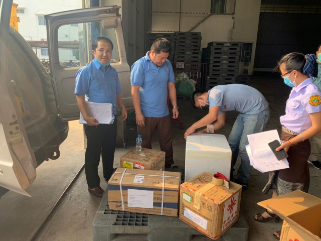 China's COVID-19 testing kits arrive in Laos
