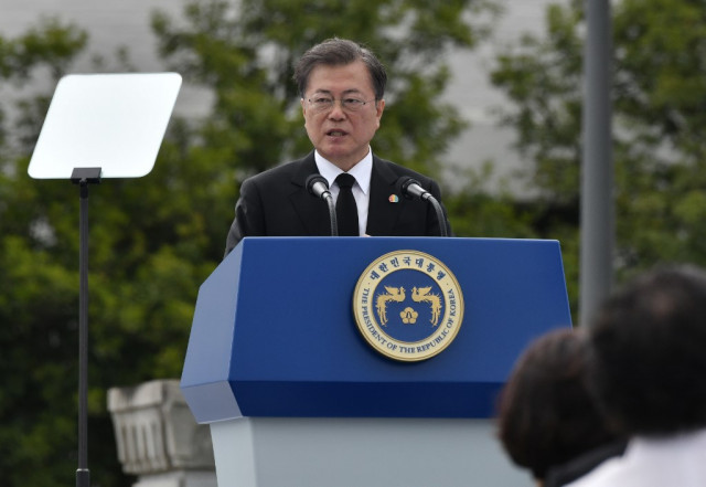 South Korea's Moon honours Gwangju Uprising victims
