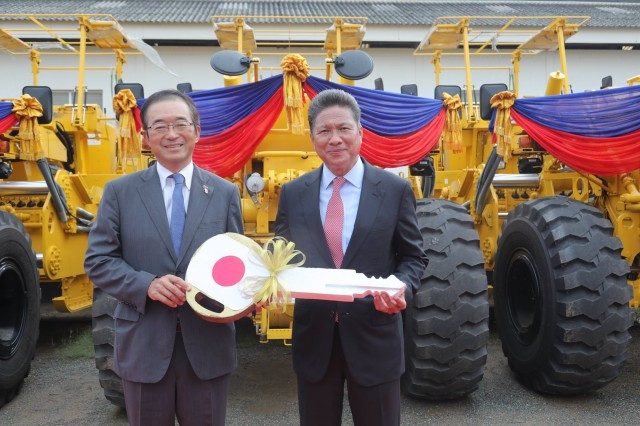 Japan Donates Construction Vehicles worth $4.5 Million to Cambodia