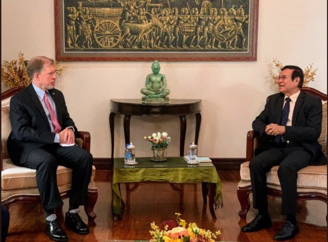 U.S. Ambassador W. Patrick Murphy Meets with Sokha to Discuss Delays in his Trial 