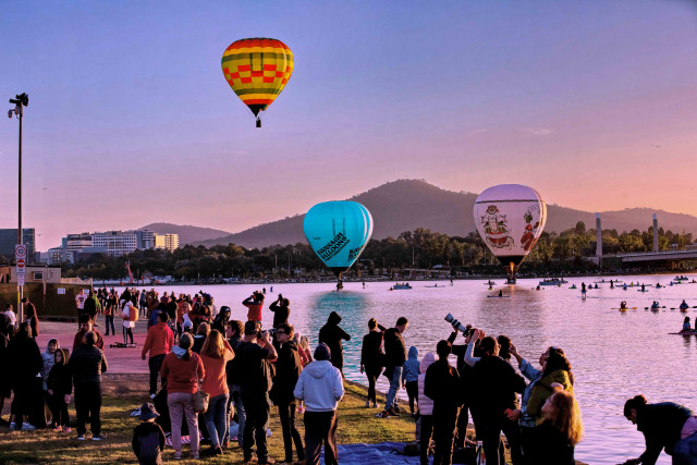 In Canberra, balloons rising with hope