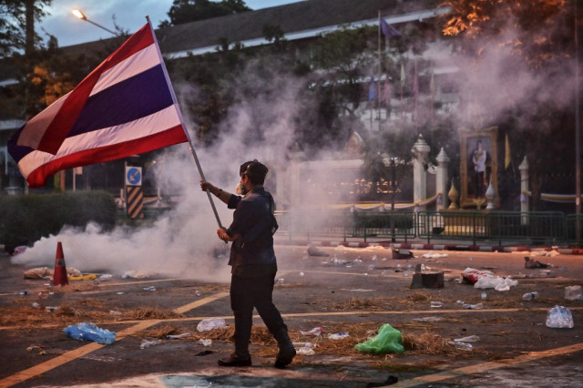 Over 100 charged with insulting king in one year of Thai protests: tally