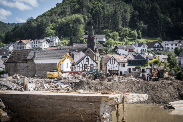 After historic floods, Germany grapples with mountains of debris
