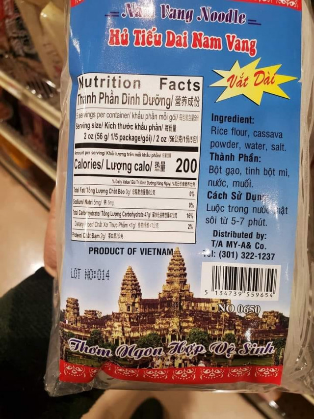 Cambodia Warns to Take Action Against the Company Selling Noodle with Angkor Wat Logo