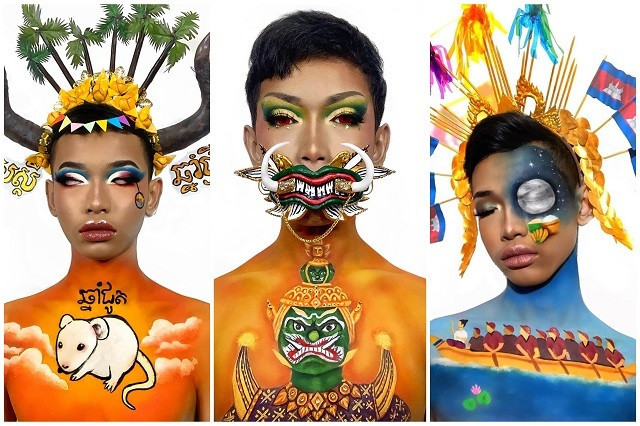 Hun Sokheang Turns Makeup into Visual Art