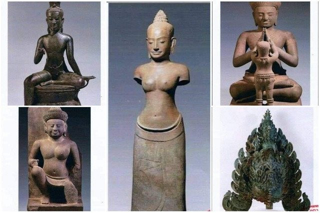 Five Khmer Antiquities Taken from the Country Decades Ago Are Repatriated 