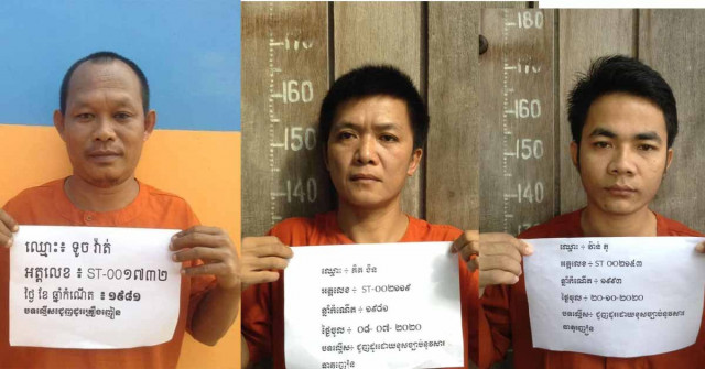 Three Escaped Prisoners Recaptured in Stung Treng Province
