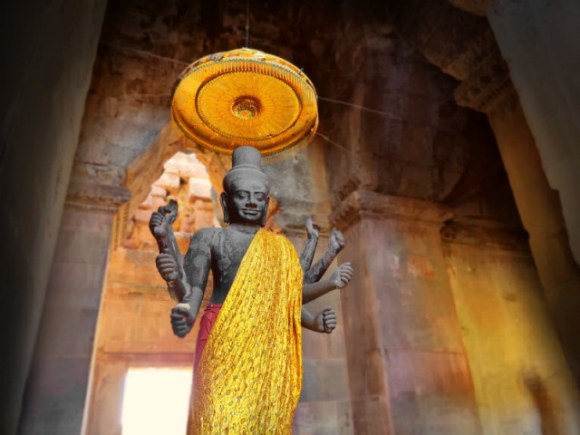 Ta Reach: Most Famous Sacred Sculpture at Angkor Wat 