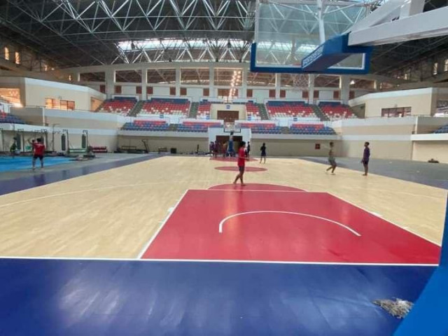 Basketball Training Court Gets Upgrade 