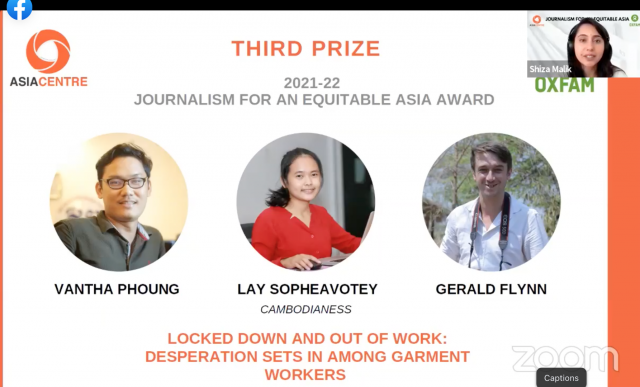 Cambodianess Journalists Win Asia Reporting Award
