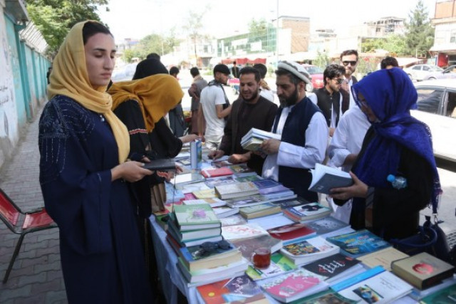   Afghan women hold book fair to raise public awareness of reading