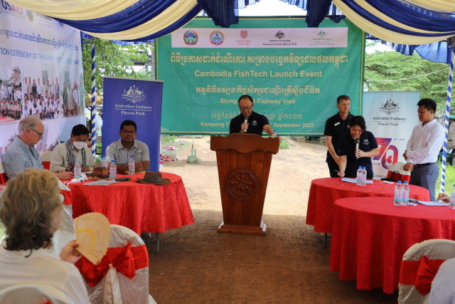 Australian Ambassador announces the launch of FishTech in Cambodia