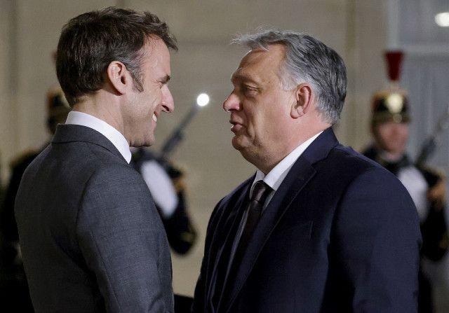 Macron pushes European 'unity' in sit-down with Orban