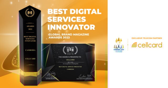 Cellcard Awarded Cambodia’s Best Digital Services Innovator by Global Brands Magazine Cellcard Awarded Cambodia’s Best Digital Services Innovator by Global Brands Magazine
