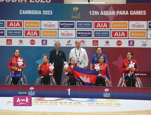 First Gold for Cambodia in Wheelchair Basketball in the 12th Para Games 