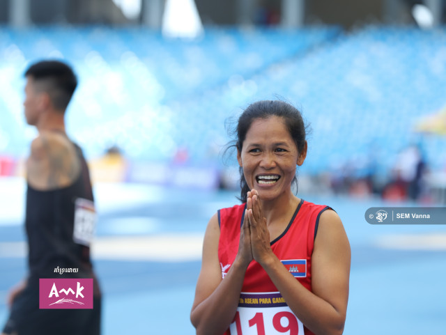 Para Athlete Vet Chantha Wins Long Jump Gold 