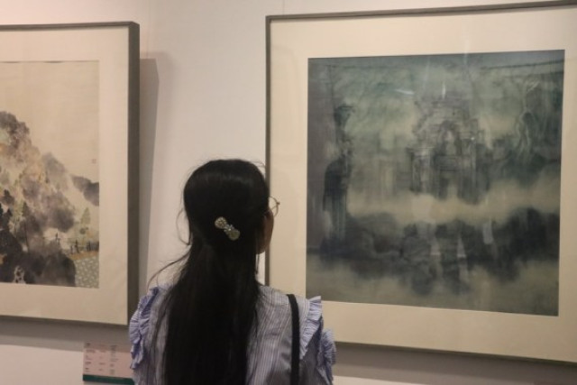 Chinese Traditional Paintings on Exhibition at National Museum of Cambodia