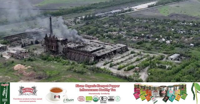 Drone Footage Shows Ukrainian Village Battered To Ruins As Residents Flee Russian Advance