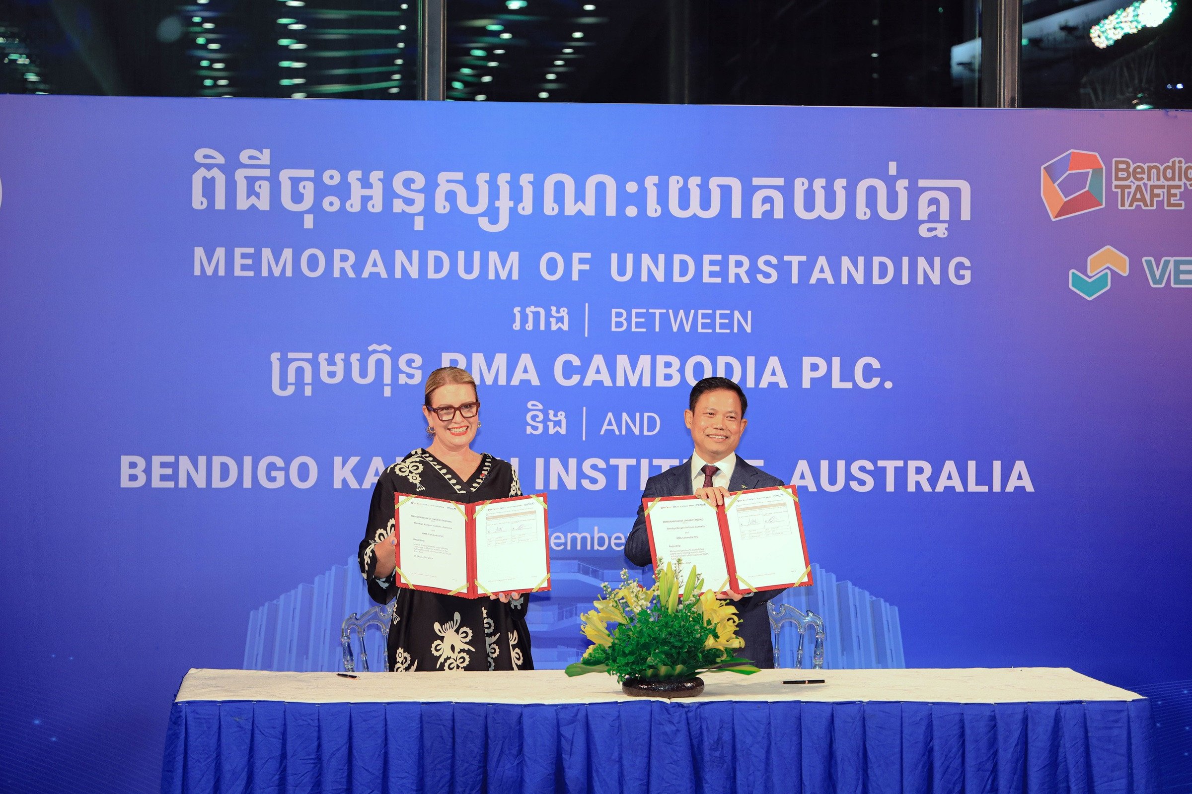 RMA Cambodia and Australia’s Bendigo Kangan Institute Sign MOU to Create Lifelong Learning Pathways in Cambodia’s Automotive Sector