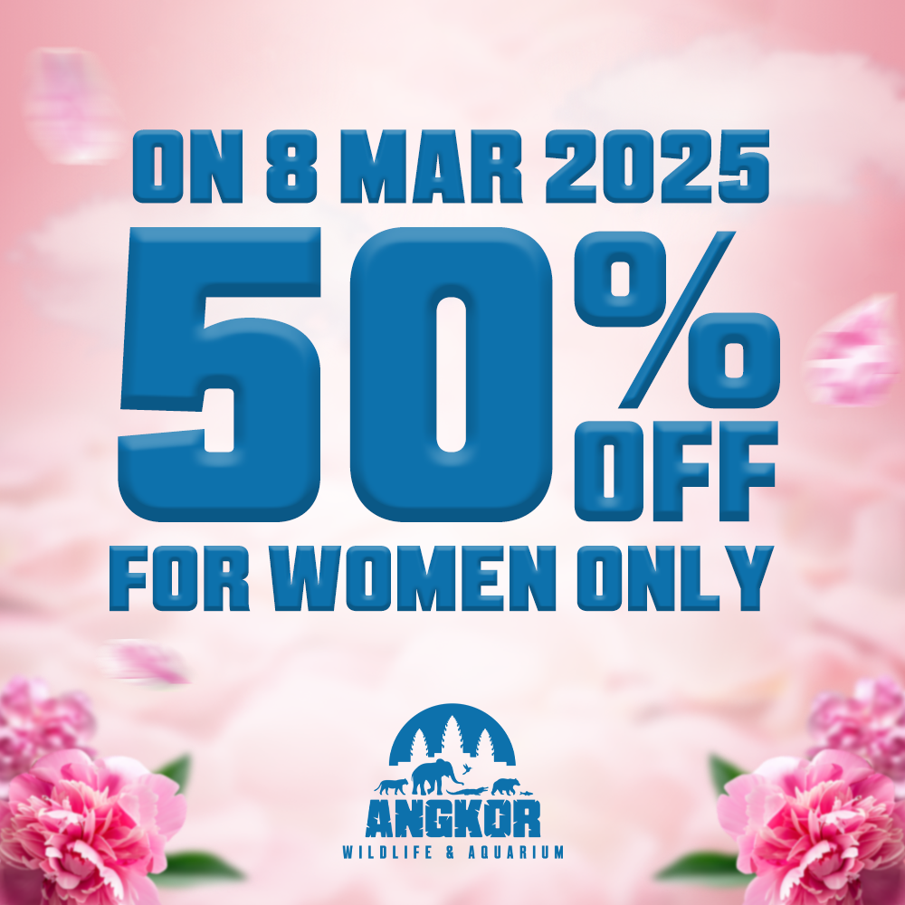 Angkor Wildlife and Aquarium Offers Women 50% Off for International Women's Day