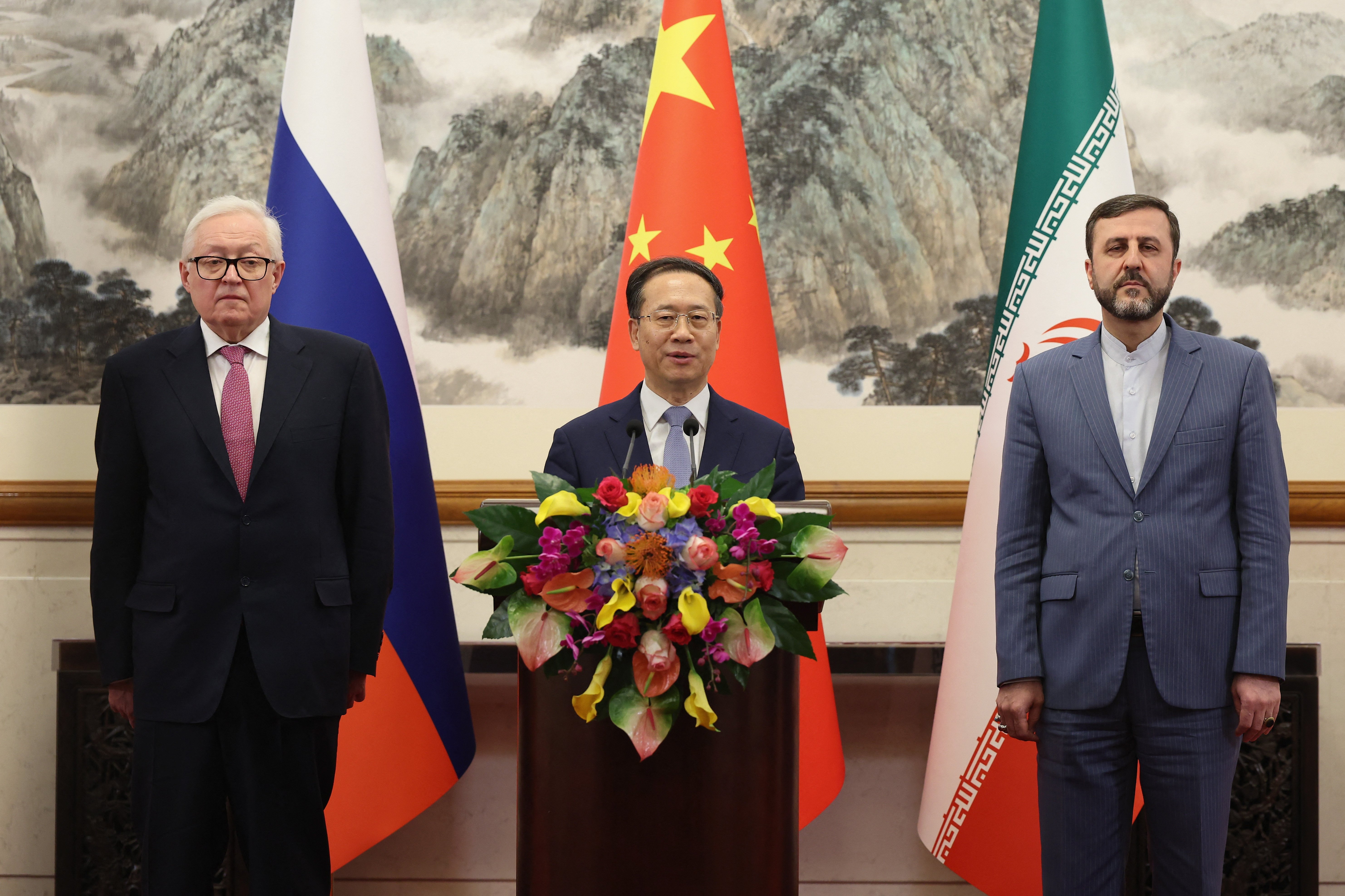 China Urges End to 'Illegal' Sanctions as It Hosts Iran Nuclear Talks